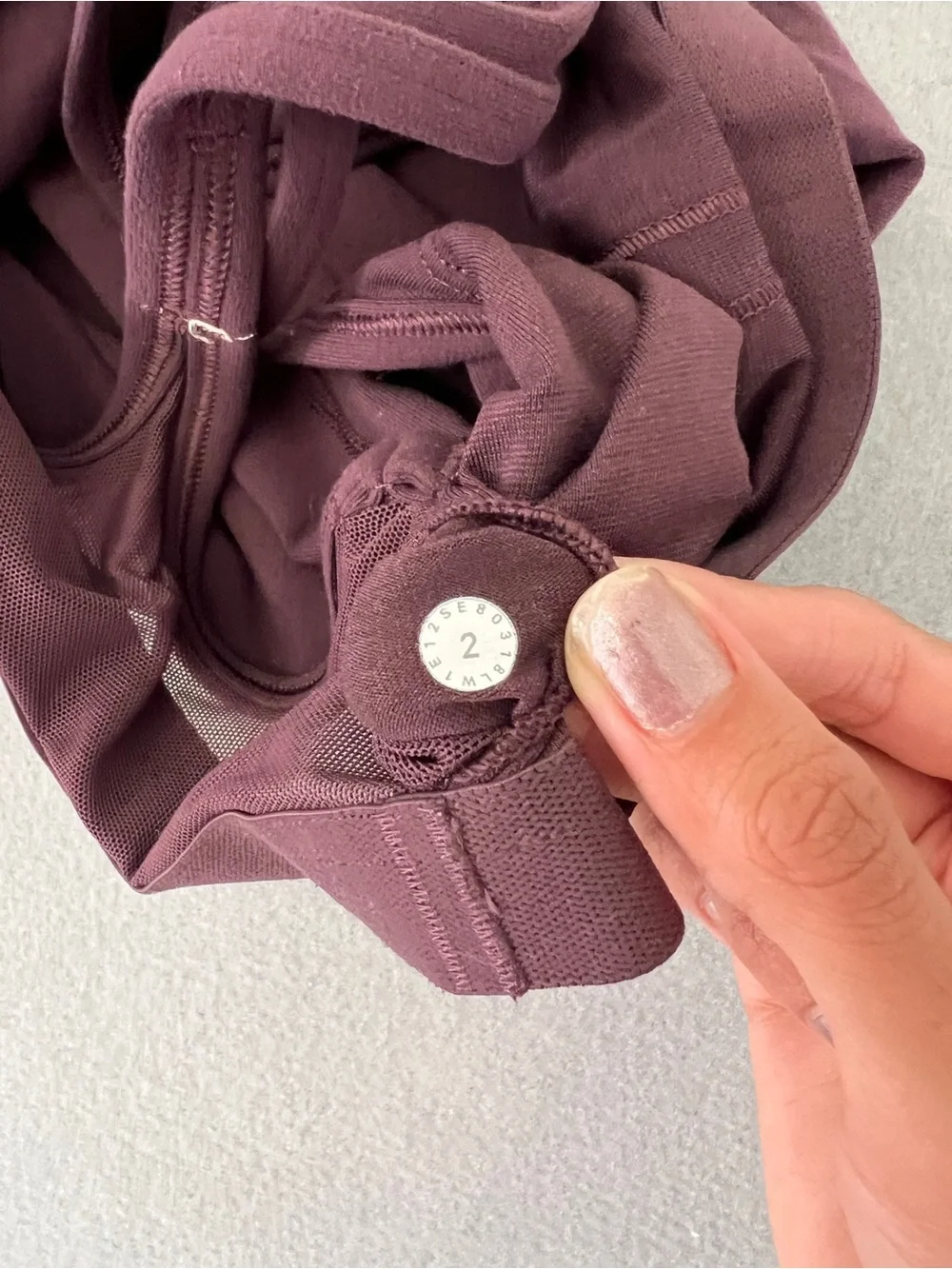 lululemon athletica Deep Plum Power Y Tank Top Size 2